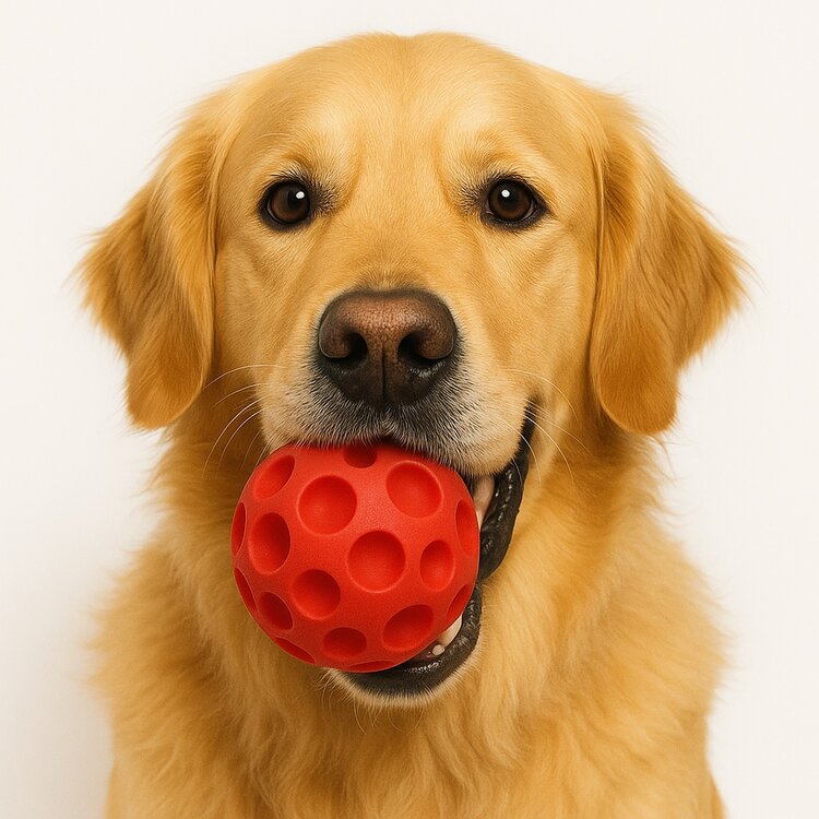 Speelbal met piep voor grote honden