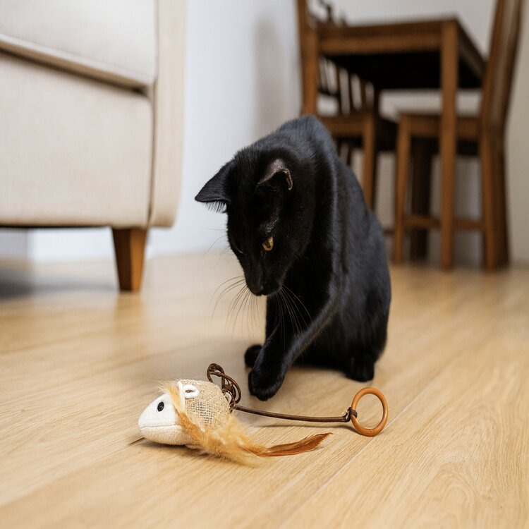 Nobleza Kattenspeeltje - Muis aan touwtje