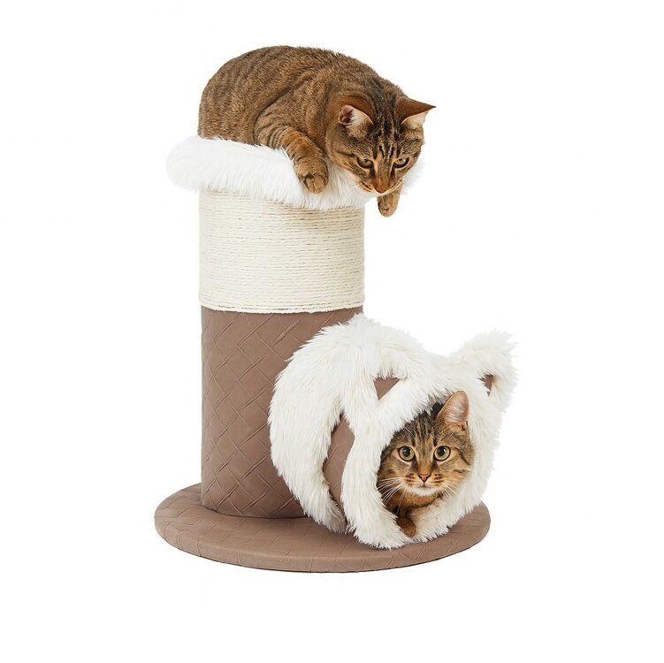 Krabpaal met cilinder en holletje