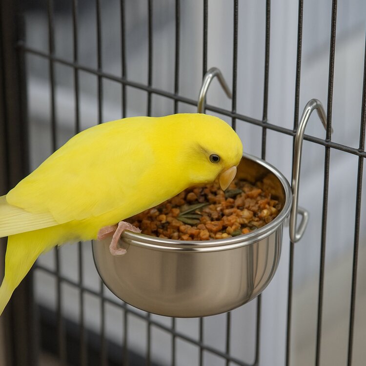 Voerbakje voor kleine vogelsoorten