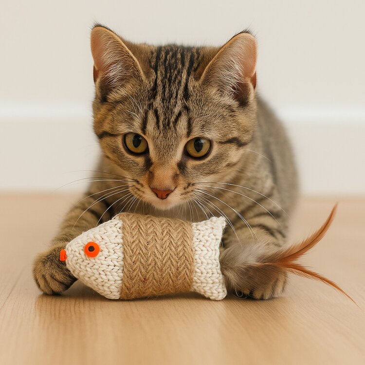 Nobleza Kattenspeeltje - Vis van touw en veren