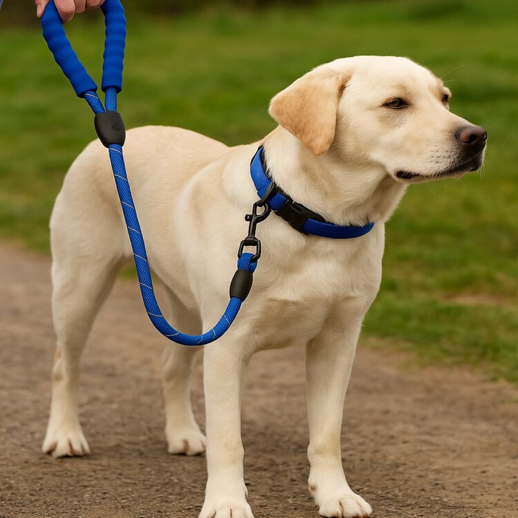 Nobleza Hondenriem met dik handvat - Rond - Reflecterend - 150 cm