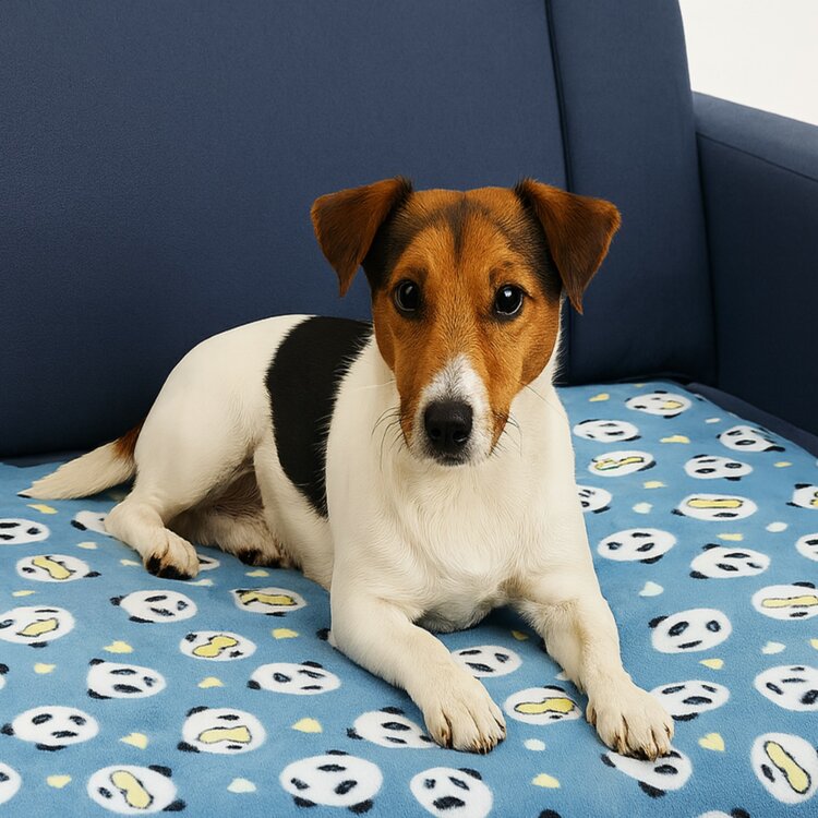Honden fleecedeken voor op de bank