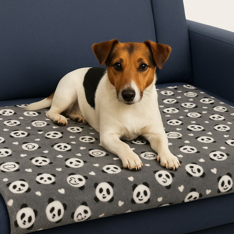 Honden fleecedeken voor op de bank