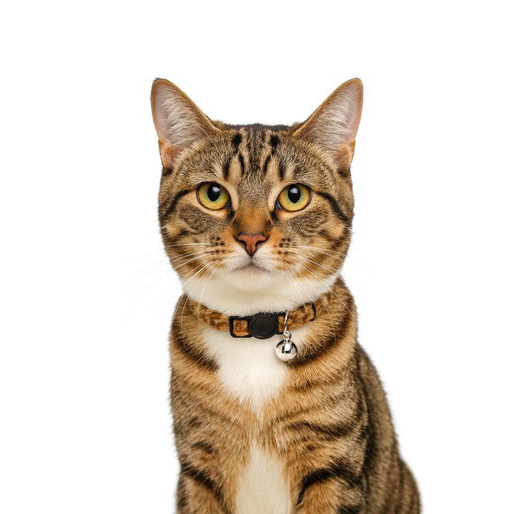 Nobleza Kattenhalsband - Bruin - Panterprint