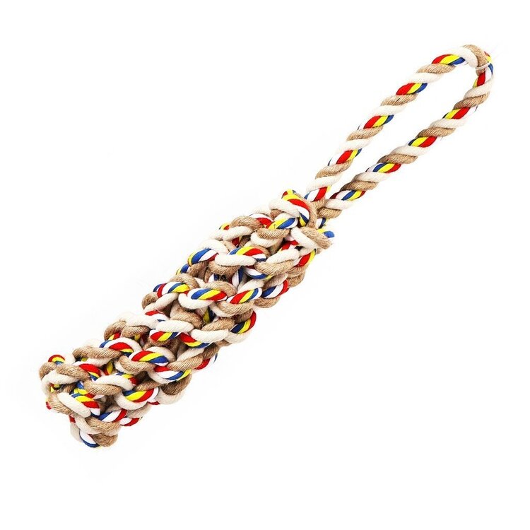 hondenspeeltje touw flostouw multicolor