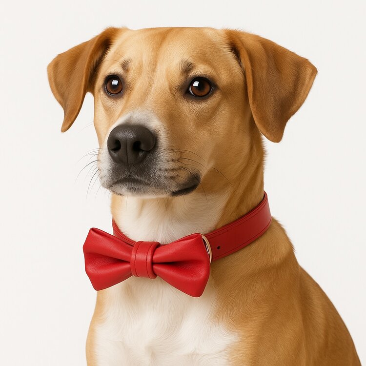 Halsband met strik voor hond