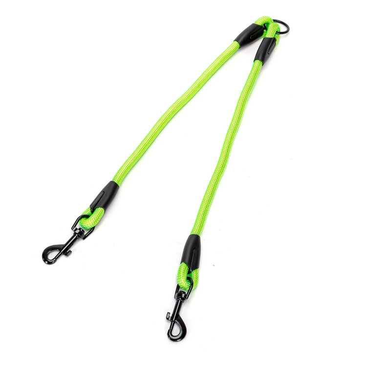 Nobleza Hondenriem splitter - Rond - Fluorescerend - Lengte 2 x 40 cm