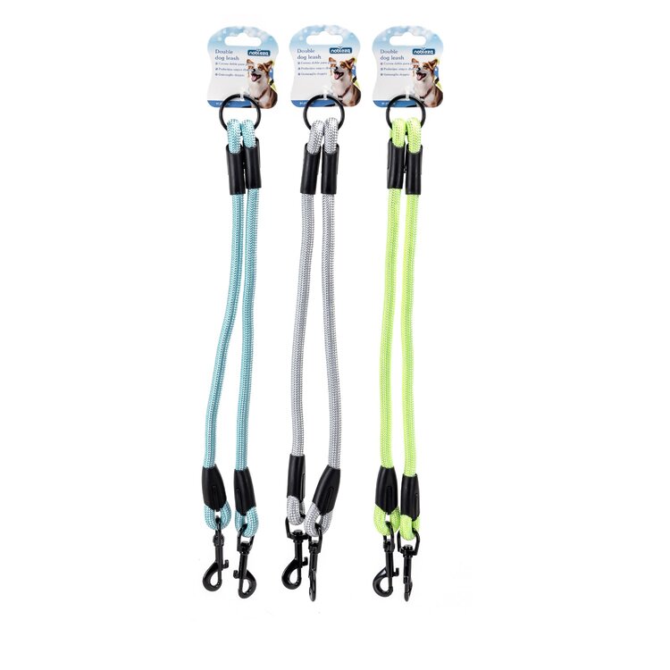 Nobleza Hondenriem splitter - Rond - Fluorescerend - Lengte 2 x 40 cm
