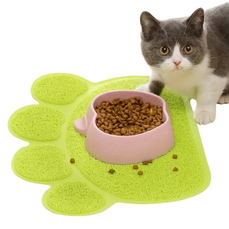 Placemat voor onder de katten voer- of waterbak