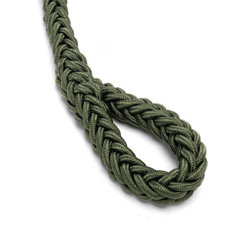 Nobleza Hondenriem gevlochten touw - Groen - Lengte 120 cm - Diameter 3 cm