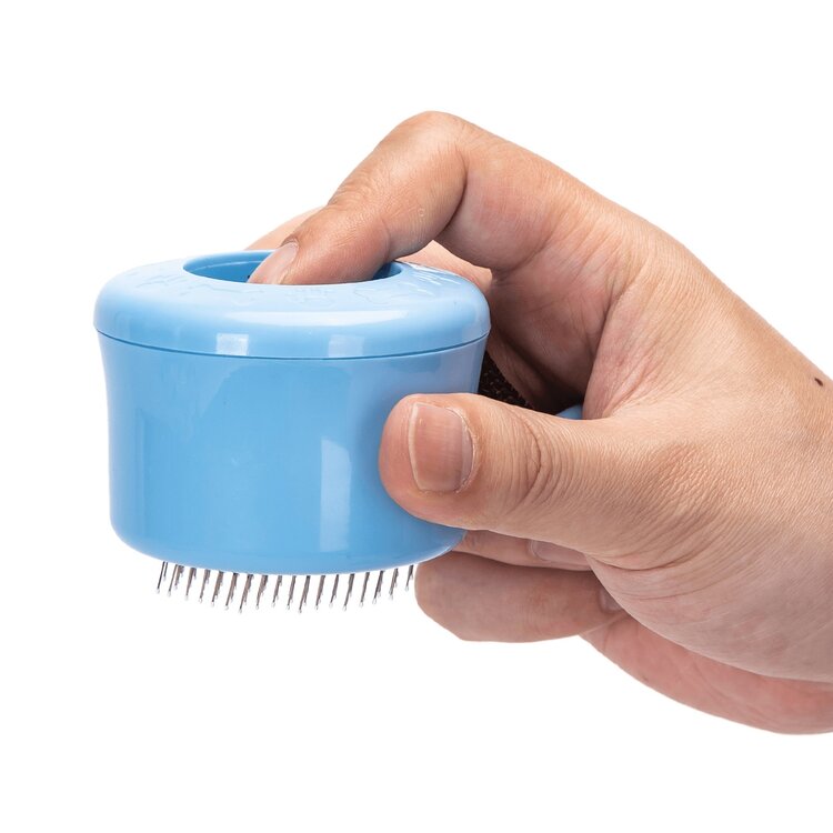 Nobleza Ontharingsborstel voor hond en kat - Zelfreinigend