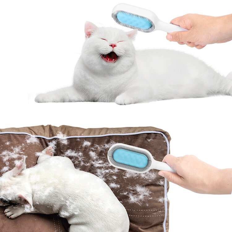 Nobleza Ontharingsborstel voor hond en kat - Rubber