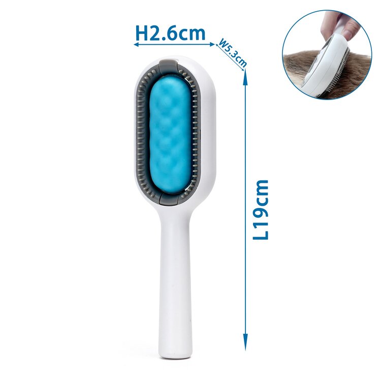 Nobleza Ontharingsborstel voor hond en kat - Rubber