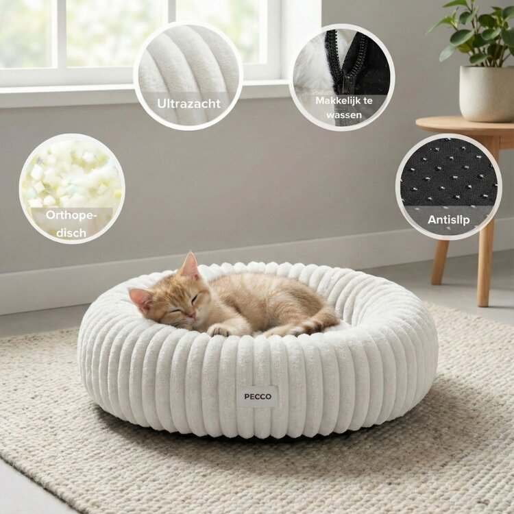 Witte mand voor hond of kat