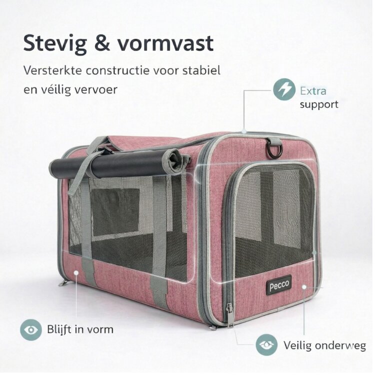 Roze draagtas hond kat