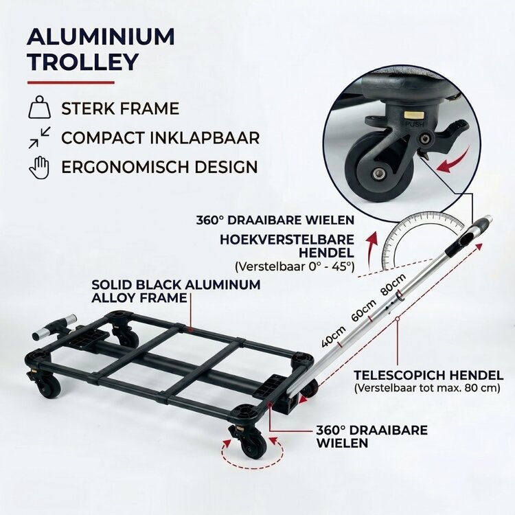 Pecco Reisbench met trolley voor hond en kat - Grijs