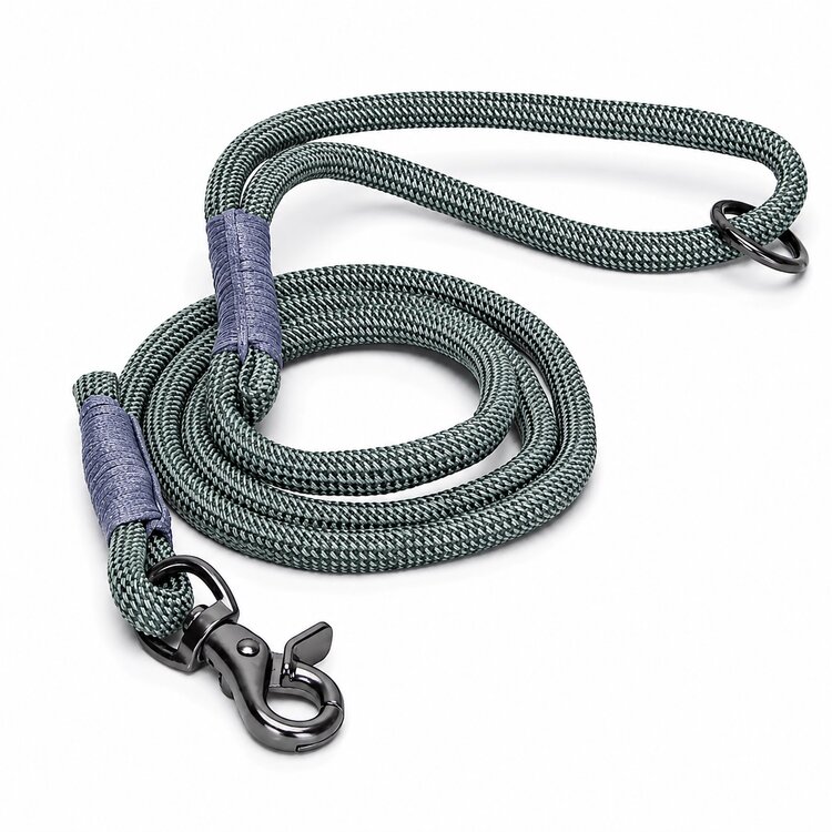 Nobleza Hondenriem rond, reflecterend, groen, 120 cm