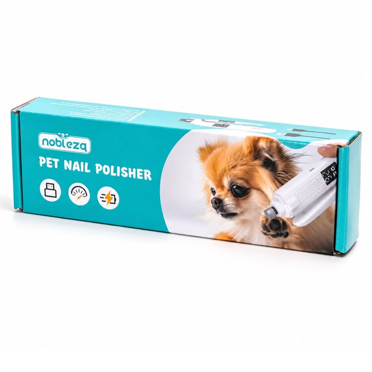 Nobleza Honden nagelknipper met lampje en elektrische nagelvijl - Oplaadbaar