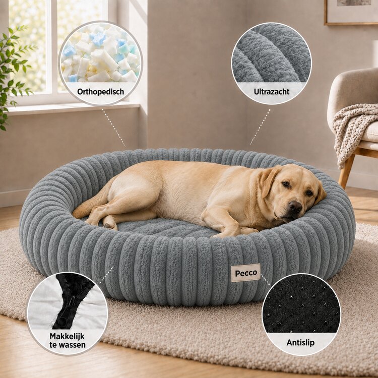 Pecco orthopedische mand grote hond