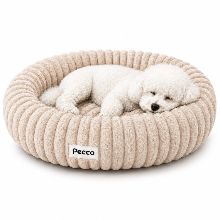 Pecco Premium orthopedische hondenmand 60 cm in beige