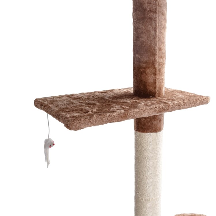 Nobleza Kattentoren met hangmat - Lengte 285 cm - Beige