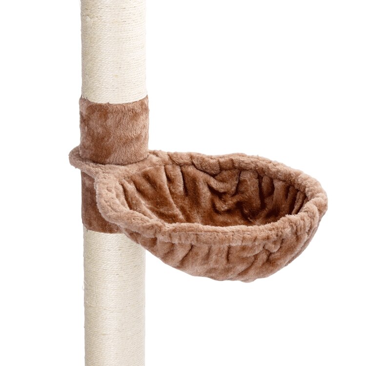 Nobleza Kattentoren met hangmat - Lengte 285 cm - Beige