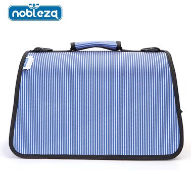 Draagtas hondjes en katten Blauw S