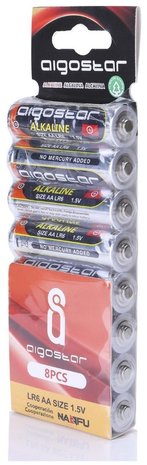 AA Alkaline batterijen - LR06 - 1.5V - 8 stuks