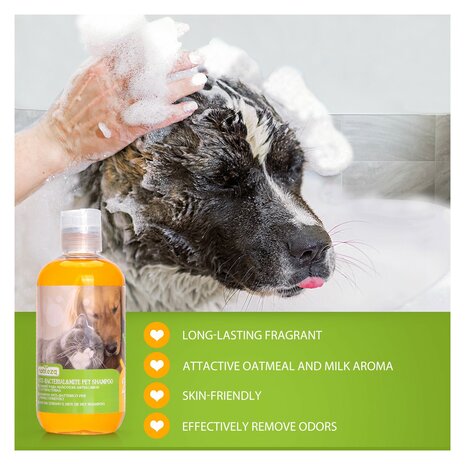 links Het apparaat gedragen Anti vlooien shampoo hond - verenadierenartikelen