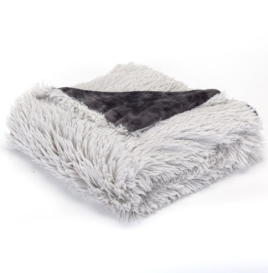 Nobleza Hondendeken - Fluffy / pluche - Lichtrijs - 100x120 cm