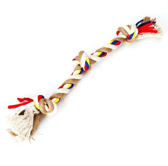 Nobleza Hondentouw met knopen - 40 cm