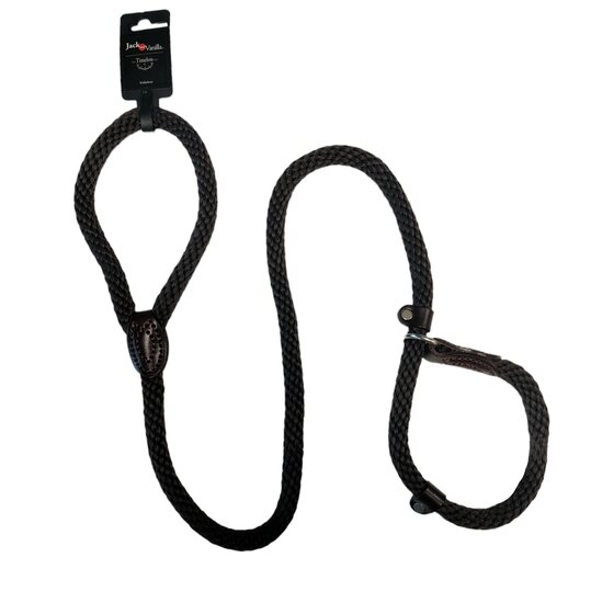 Jack and Vanilla Sliplijn anti trek bruin, 140 cm, 15 mm