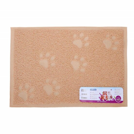 Nobleza Kattenbakmat - Placemat - Rubber - Rechthoek - 40x60 cm - Bruin