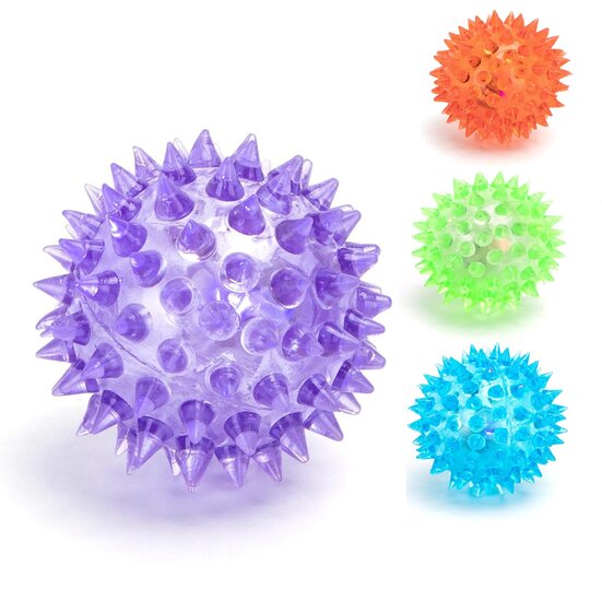 Nobleza Honden spikeball met licht - 7,5 cm