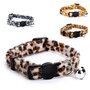 Kattenhalsbandje luipaardprint met belletje 