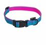 Halsband hond blauw roze