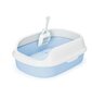 Nobleza Kattenbak met schepje - Open - Maat S - 40x29,5x13,5 cm - Lichtblauw