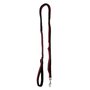 Jack and Vanilla Hondenriem - Elastisch - 2 Handvatten - Zwart / rood - Lengte 120 cm