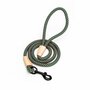 Nobleza Hondenriem - Rond - Polyester met leer - Beige / blauw - Lengte 130 cm