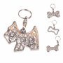 Nobleza Honden halsbandhanger met briljantjes