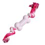 Nobleza Honden flostouw met speeltje - Roze