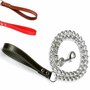 Nobleza Hondenriem - Metaal - Ketting - Lengte 120 cm - Breed 1 cm - 