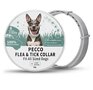 Pecco Honden vlooien en tekenband - Natuurlijk - Werking 8 maanden - 63,5 cm