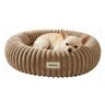 Pecco Luxe mand voor hond en kat - Orthopedisch - Rond 50 cm - Beige rib