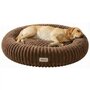 Pecco Luxe hondenmand - Orthopedisch - Rond 100 cm - Bruin rib