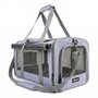 Pecco luxe draagtas voor hond en kat tot 9 kg - Paars - 48x30x30 cm