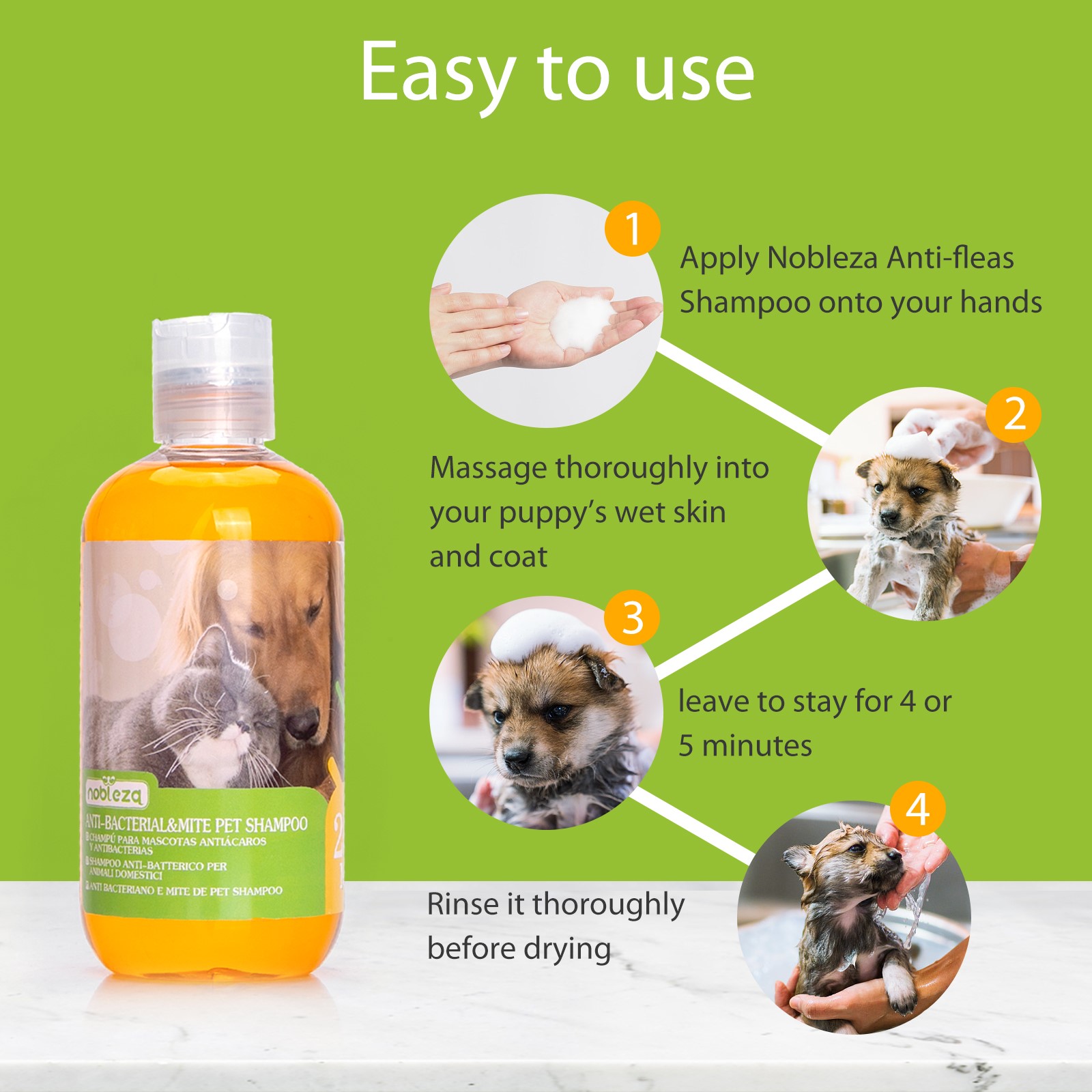 combinatie Kelder efficiënt Anti vlooien shampoo hond - verenadierenartikelen