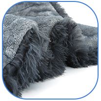honden deken fluffy grijs