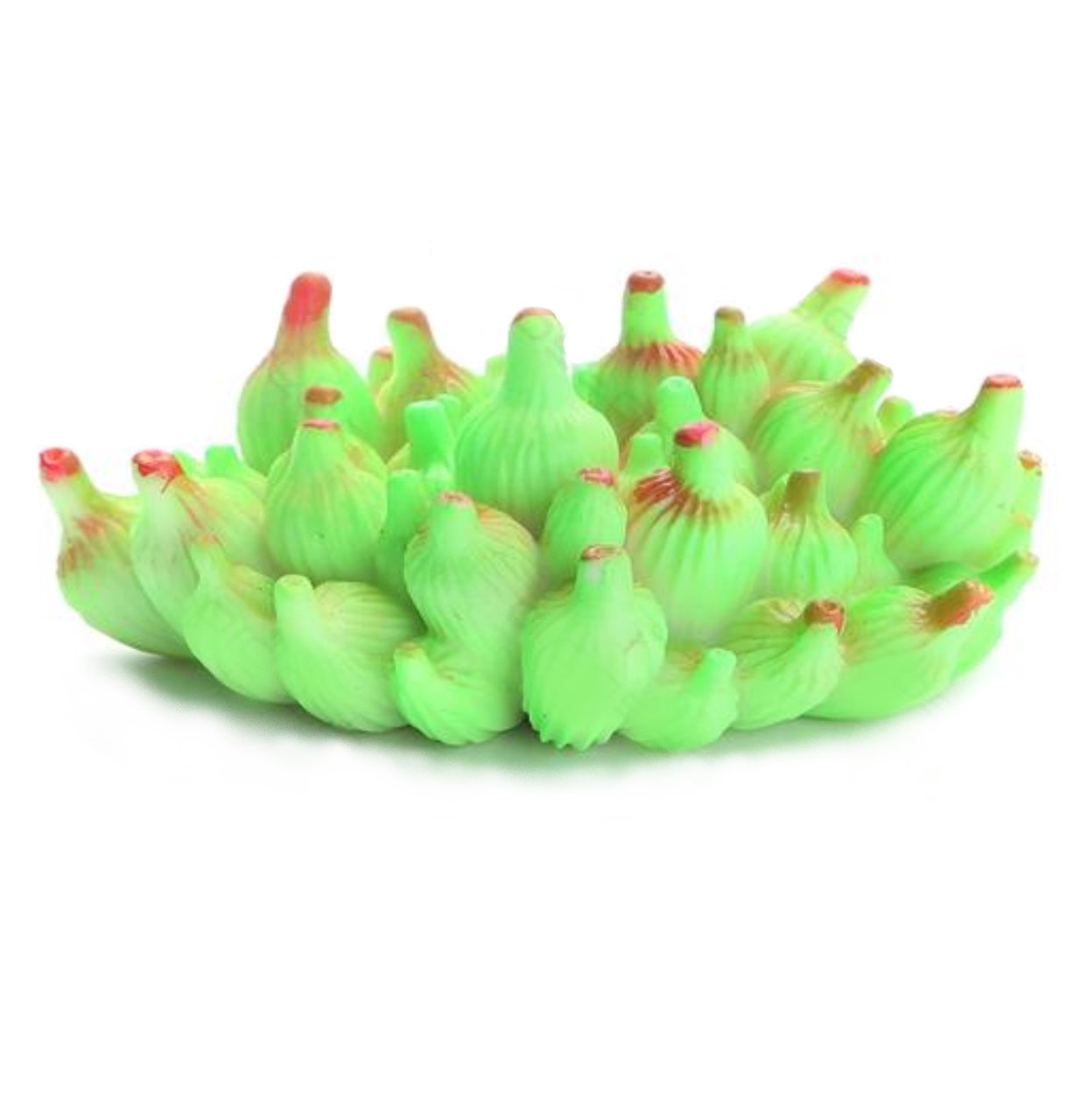 Nobleza Koraal fluorescerend - Aquariumplant - Nepplant - Rubberen plant - Aquarium inrichting - Aquariumdecoratie - Groen